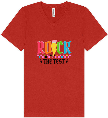 Rock the Test Unisex V-Neck Shirt