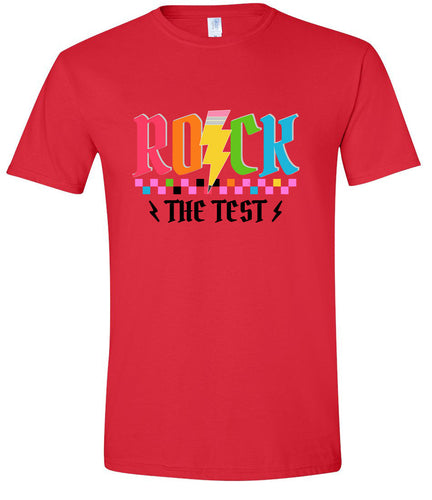 Rock the Test Adult Gildan Soft Shirt