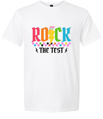 Rock the Test Adult Gildan Soft Shirt