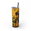 Skinny Tumbler with Straw – 20 oz Stainless Steel Cup
