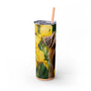 Skinny Tumbler with Straw – 20 oz Stainless Steel Cup