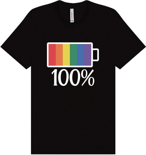 Pride Battery Charged Adult Bella Canvas Shirt