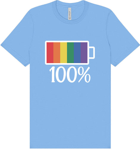 Pride Battery Charged Adult Bella Canvas Shirt