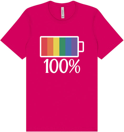 Pride Battery Charged Adult Bella Canvas Shirt