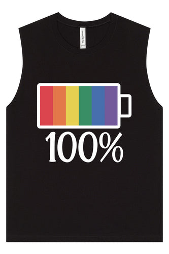 Pride Battery Charged Muscle Tank