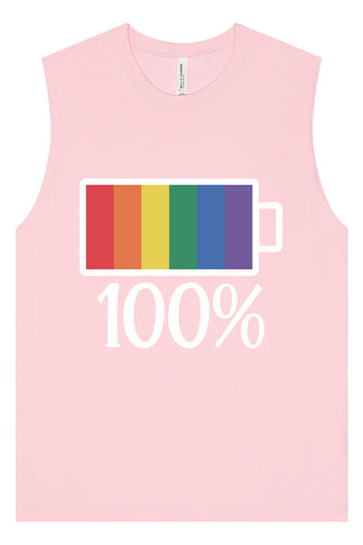 Pride Battery Charged Muscle Tank