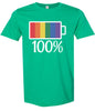 Pride Battery Charged Adult Gildan Soft Shirt