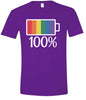Pride Battery Charged Adult Gildan Soft Shirt