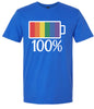 Pride Battery Charged Adult Gildan Soft Shirt