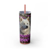 Skinny Tumbler with Straw – 20 oz Stainless Steel Cup