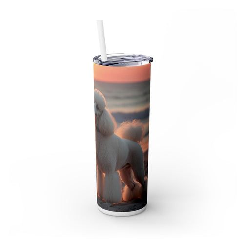 Skinny Tumbler with Straw – 20 oz Stainless Steel Cup