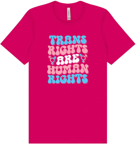 Trans Rights are Human Rights Adult Bella Canvas Shirt