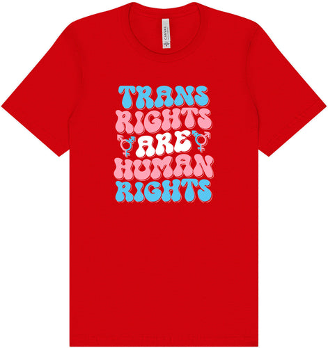 Trans Rights are Human Rights Adult Bella Canvas Shirt