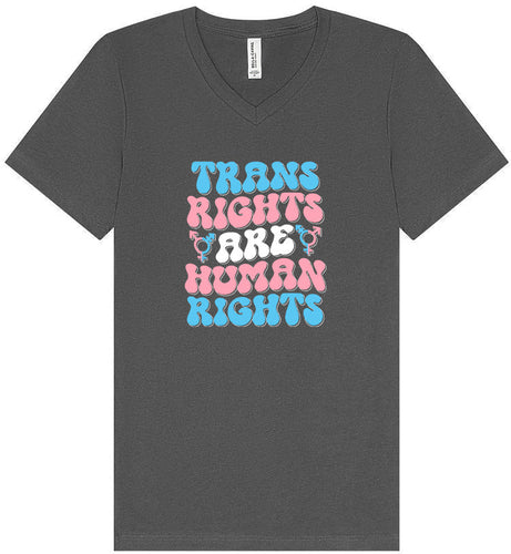 Trans Rights are Human Rights Unisex V-Neck Shirt