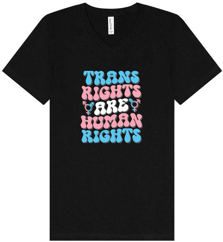 Trans Rights are Human Rights Unisex V-Neck Shirt
