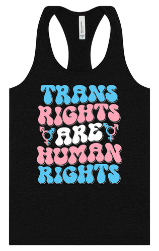 Trans Rights are Human Rights Women's Racerback Tank