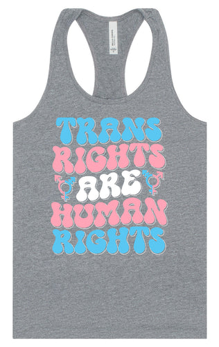 Trans Rights are Human Rights Women's Racerback Tank