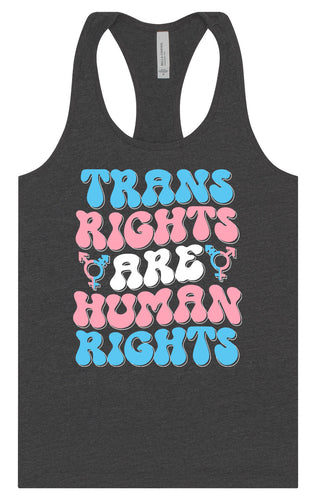 Trans Rights are Human Rights Women's Racerback Tank