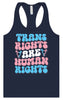 Trans Rights are Human Rights Women's Racerback Tank