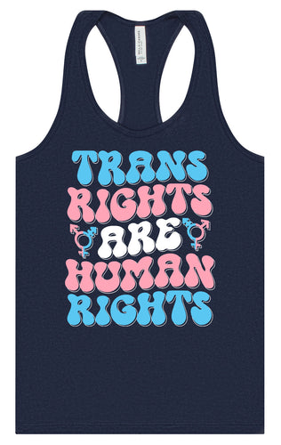 Trans Rights are Human Rights Women's Racerback Tank