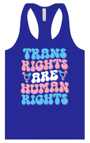 Trans Rights are Human Rights Women's Racerback Tank