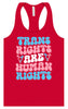 Trans Rights are Human Rights Women's Racerback Tank