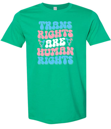 Trans Rights are Human Rights Adult Gildan Soft Shirt