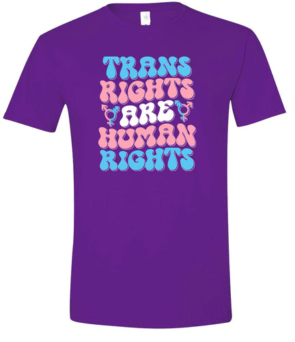 Trans Rights are Human Rights Adult Gildan Soft Shirt