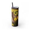 Skinny Tumbler with Straw – 20 oz Stainless Steel Cup