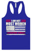 Not Most Women, Foster Mom Women's Racerback Tank