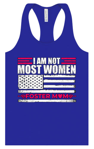 Not Most Women, Foster Mom Women's Racerback Tank