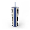 Skinny Tumbler with Straw – 20 oz Stainless Steel Cup