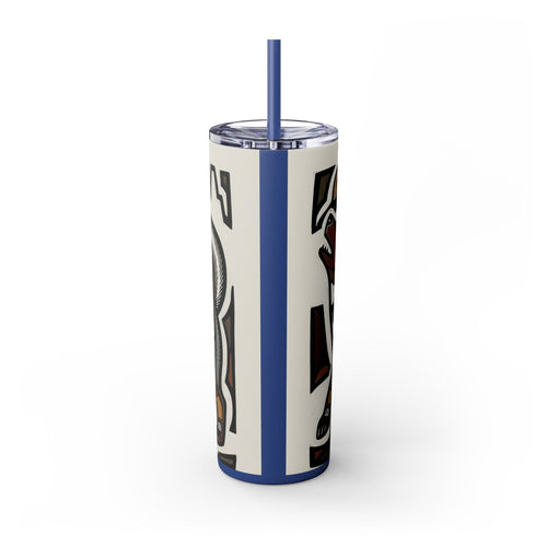 Skinny Tumbler with Straw – 20 oz Stainless Steel Cup