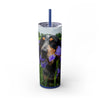 Skinny Tumbler with Straw – 20 oz Stainless Steel Cup