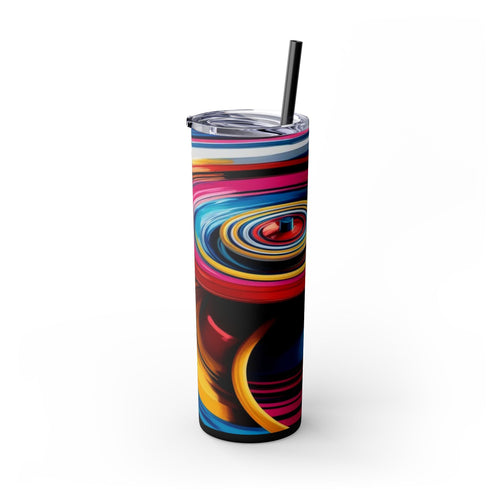 Skinny Tumbler with Straw – 20 oz Stainless Steel Cup