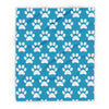 Cozy Paw Print Arctic Fleece Dog Blanket