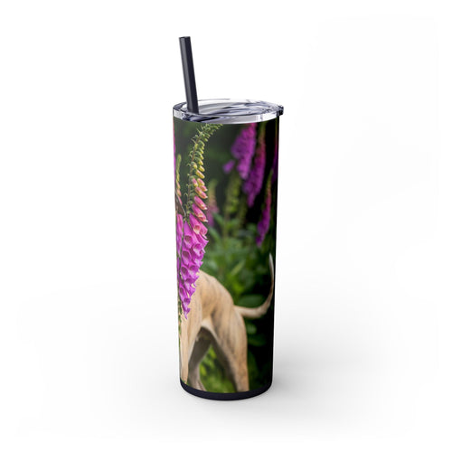 Skinny Tumbler with Straw – 20 oz Stainless Steel Cup