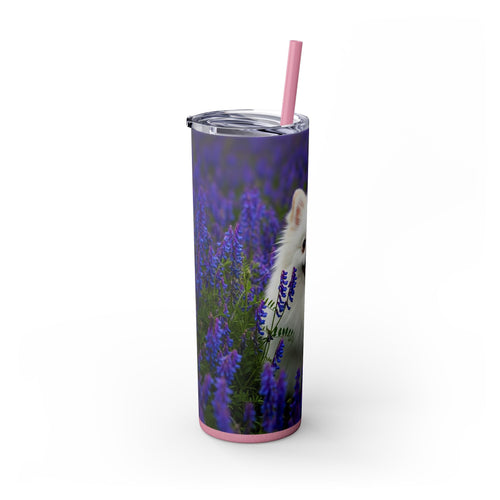 Skinny Tumbler with Straw – 20 oz Stainless Steel Cup