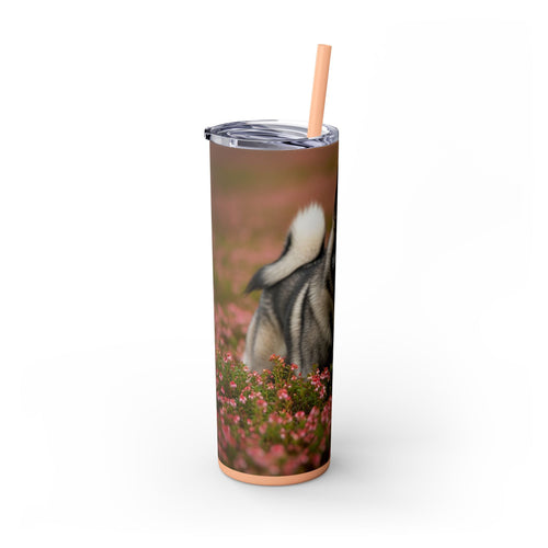 Skinny Tumbler with Straw – 20 oz Stainless Steel Cup
