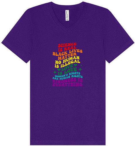 Science Is Real Unisex V-Neck Shirt