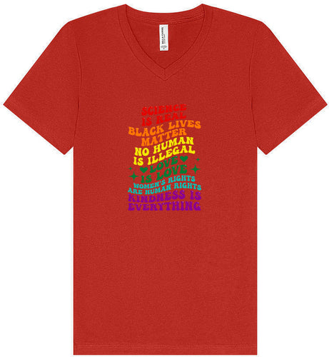 Science Is Real Unisex V-Neck Shirt