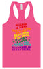 Science Is Real Women's Racerback Tank