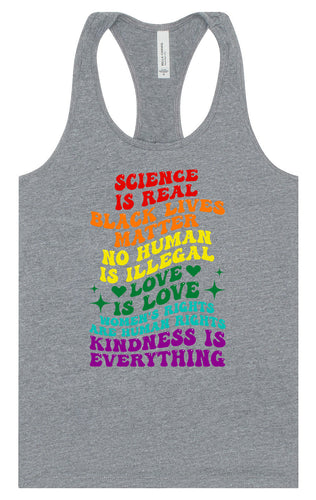 Science Is Real Women's Racerback Tank