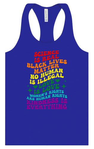 Science Is Real Women's Racerback Tank