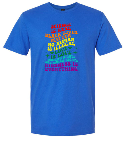 Science Is Real Adult Gildan Soft Shirt