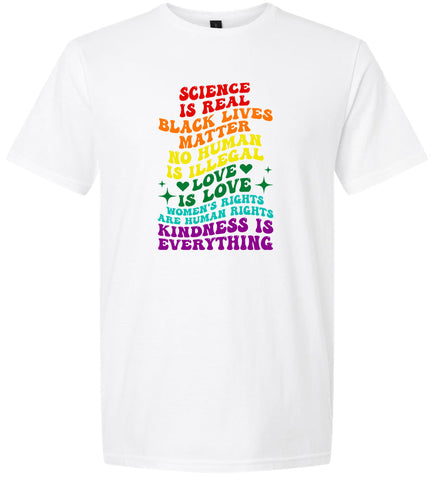 Science Is Real Adult Gildan Soft Shirt