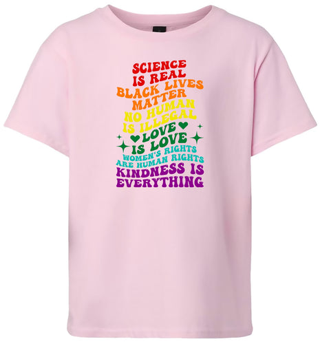 Science Is Real Children's Gildan Soft Shirt
