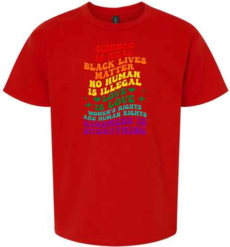 Science Is Real Children's Gildan Soft Shirt
