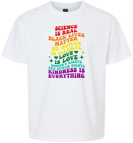 Science Is Real Children's Gildan Soft Shirt