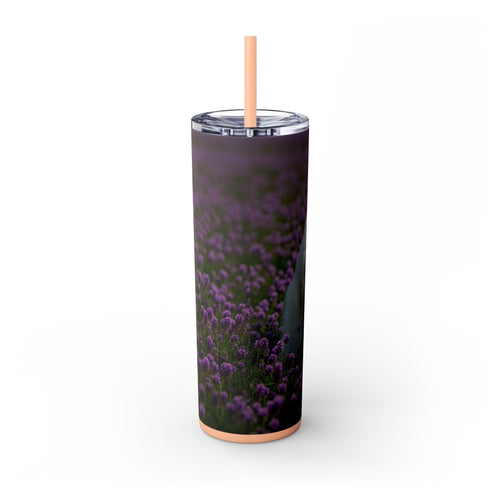 Skinny Tumbler with Straw – 20 oz Stainless Steel Cup